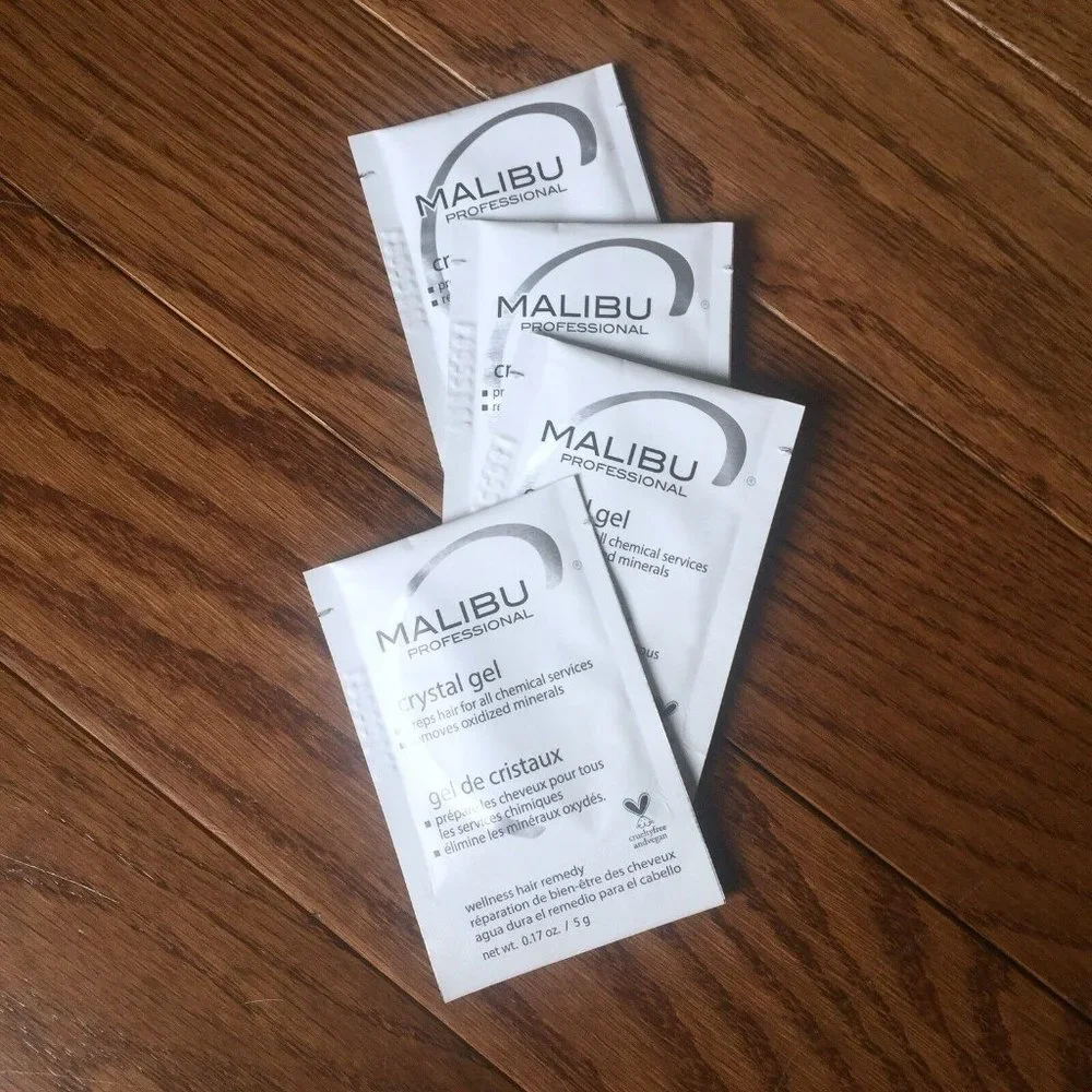 x4‎ Malibu C Crystal Gel Treatments + 4 Caps